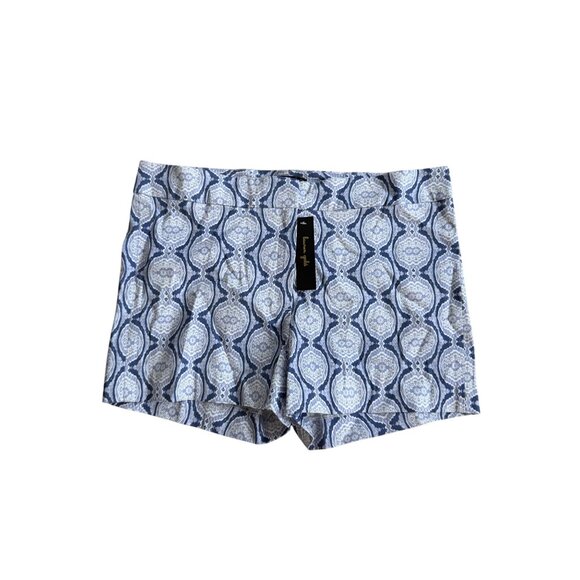 LAUREN GOLD Ikat Blue White Shorts Size 6 NEW NWT - Picture 7 of 7